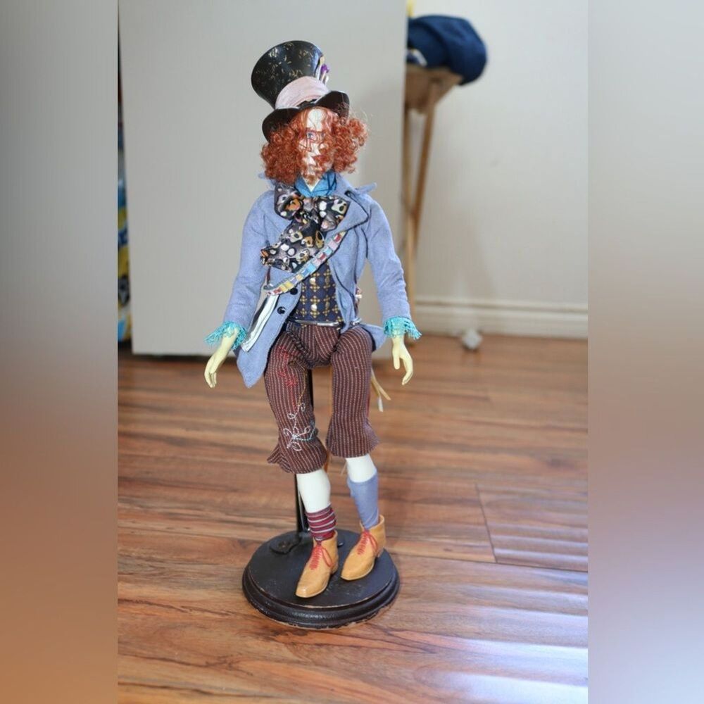 Mad Hatter Inspired Doll with Blue Jacket - Picture 3 of 8